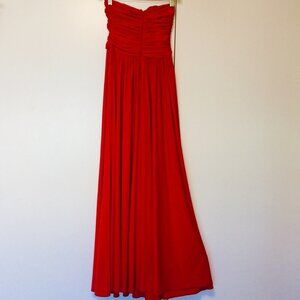 AnaMaria Couture Red Long Dress Small